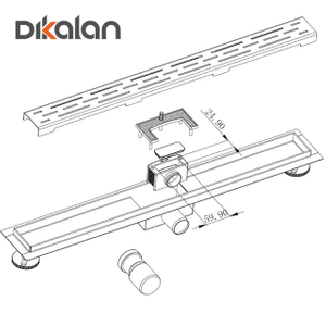 304 stainless steel Inexpensive Linear Shower Drain