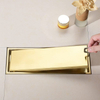 12 Inches Gold with Drain Line for A Shower Base