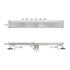 60 Inch Reversible Linear Shower Drain